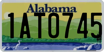 AL license plate 1AT0745