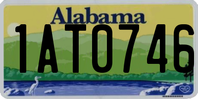 AL license plate 1AT0746