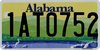 AL license plate 1AT0752