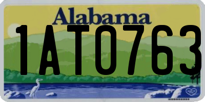 AL license plate 1AT0763