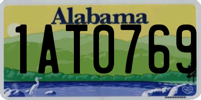 AL license plate 1AT0769
