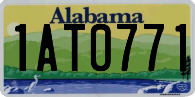 AL license plate 1AT0771