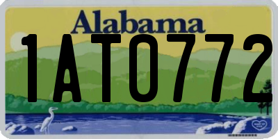 AL license plate 1AT0772