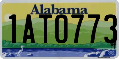 AL license plate 1AT0773