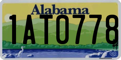 AL license plate 1AT0778