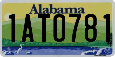AL license plate 1AT0781