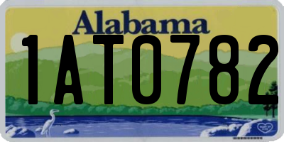 AL license plate 1AT0782