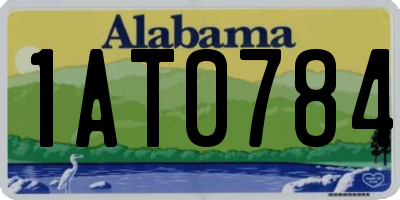 AL license plate 1AT0784