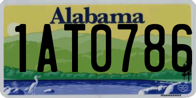 AL license plate 1AT0786