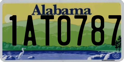 AL license plate 1AT0787