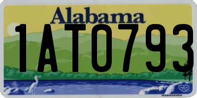 AL license plate 1AT0793