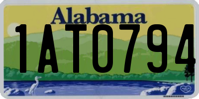 AL license plate 1AT0794