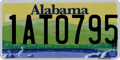 AL license plate 1AT0795