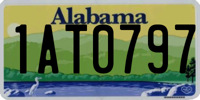 AL license plate 1AT0797