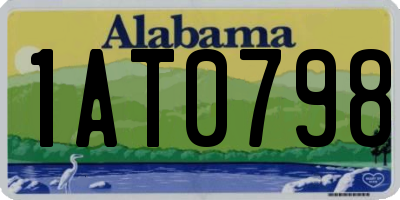 AL license plate 1AT0798