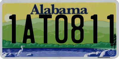 AL license plate 1AT0811