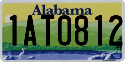 AL license plate 1AT0812