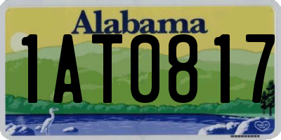 AL license plate 1AT0817