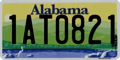 AL license plate 1AT0821