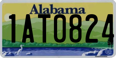 AL license plate 1AT0824