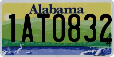 AL license plate 1AT0832