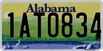 AL license plate 1AT0834