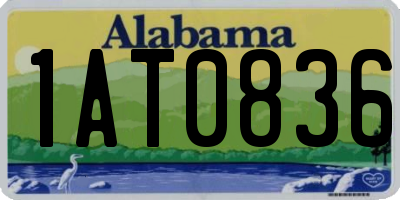 AL license plate 1AT0836