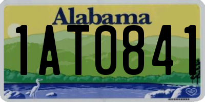 AL license plate 1AT0841