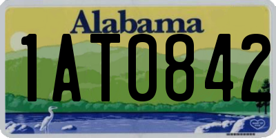 AL license plate 1AT0842