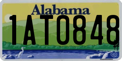 AL license plate 1AT0848