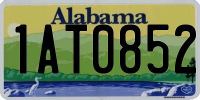 AL license plate 1AT0852