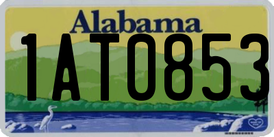 AL license plate 1AT0853