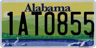 AL license plate 1AT0855