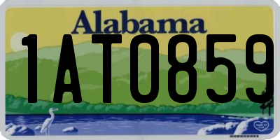 AL license plate 1AT0859