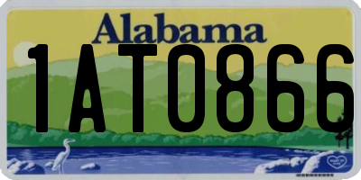 AL license plate 1AT0866