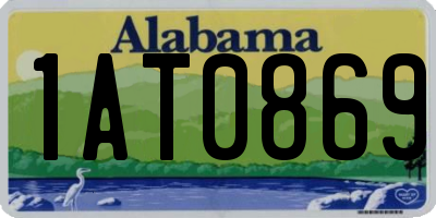 AL license plate 1AT0869