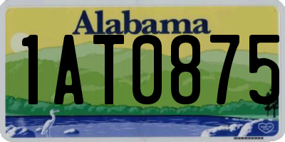 AL license plate 1AT0875