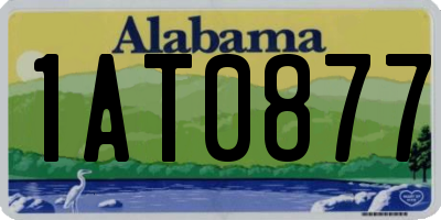 AL license plate 1AT0877