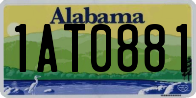 AL license plate 1AT0881