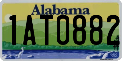 AL license plate 1AT0882