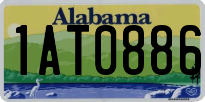 AL license plate 1AT0886