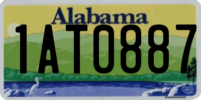 AL license plate 1AT0887