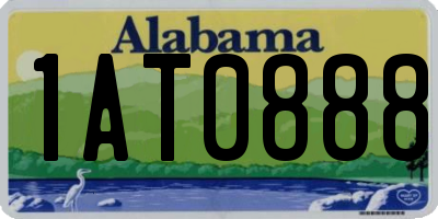 AL license plate 1AT0888