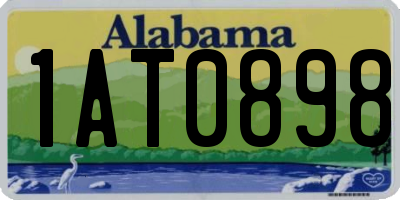 AL license plate 1AT0898