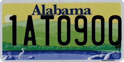 AL license plate 1AT0900