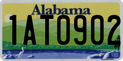 AL license plate 1AT0902