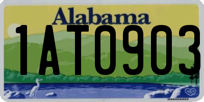 AL license plate 1AT0903