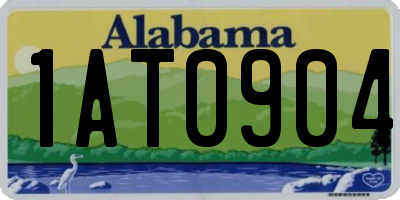 AL license plate 1AT0904