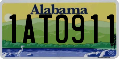 AL license plate 1AT0911