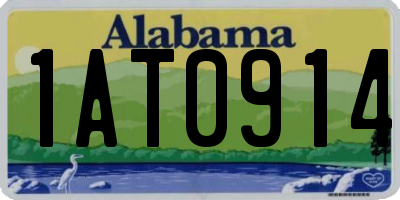 AL license plate 1AT0914